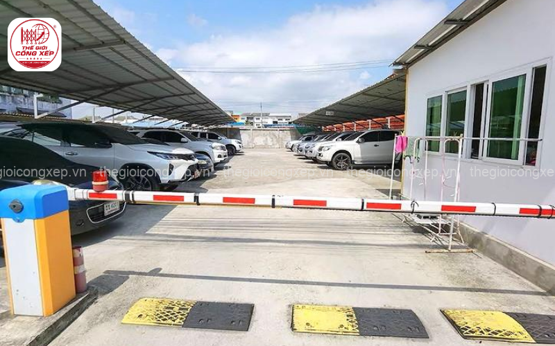 vị trí lắp đặt thanh chắn barie tự động
