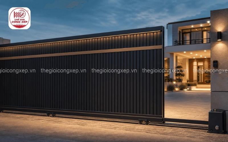 cổng lùa tự động