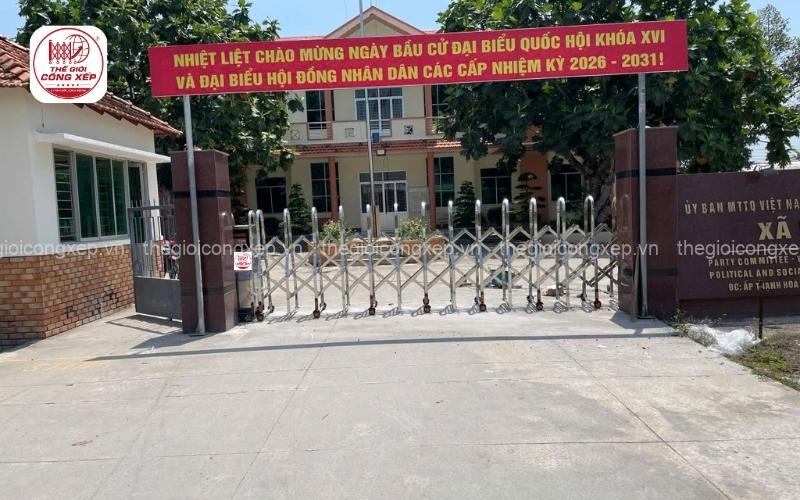 Cổng xếp tự động cho cơ quan