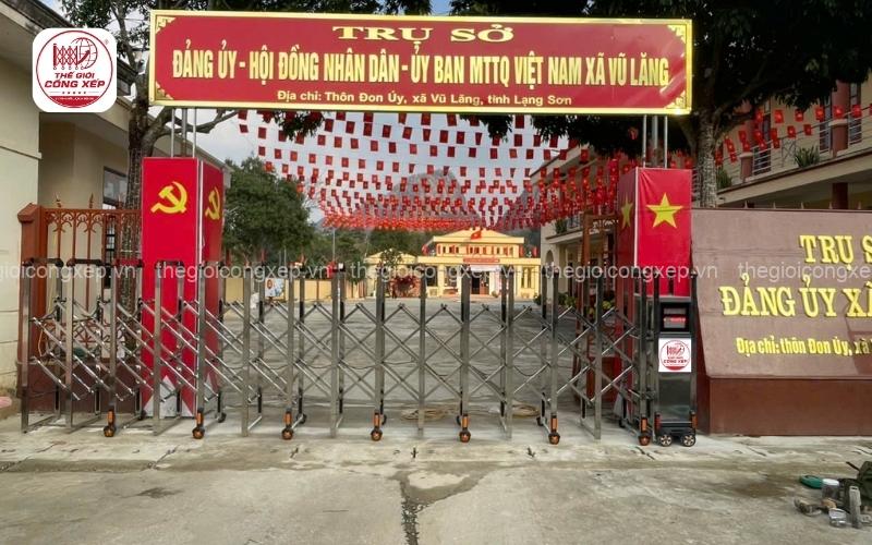Cổng xếp tự động cho cơ quan