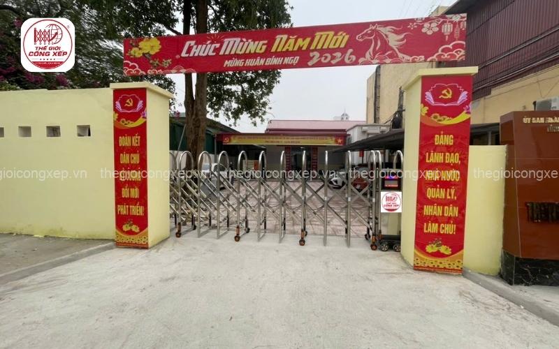 Cổng xếp tự động cho cơ quan
