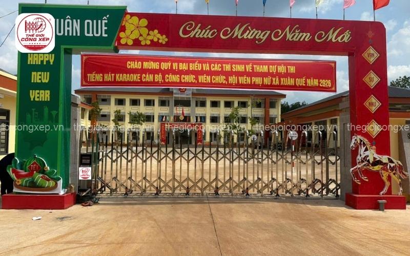 Cổng xếp tự động cho cơ quan
