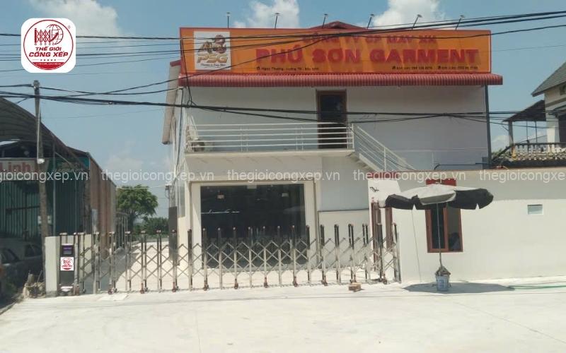 cổng xếp tự động cho nhà máy