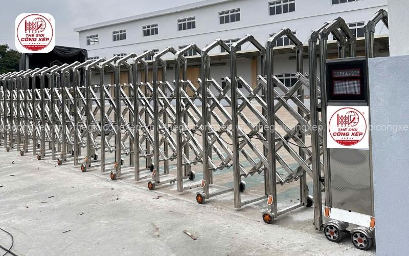 cổng xếp tự động cho nhà máy