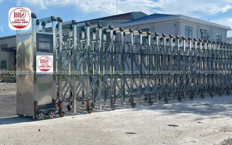 cổng xếp tự động cho nhà máy